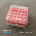 Cryobox per la plastica PC Cryovial Storage